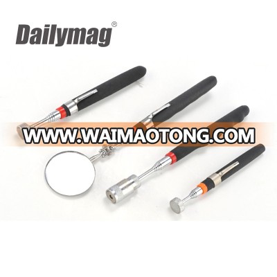 Vehicle Car Repair Tool Telescoping Inspection Mirror Magnetic Pick Up Tool with LED Light