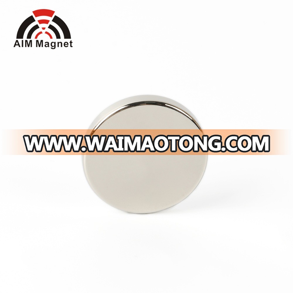 Nickel-coating neodymium round magnet 25mm x 10mm